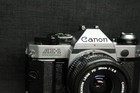 Canon Ae-1 Ae 1 Program Slr 35mm Film Camera With 28mm Lens  Tested And Working