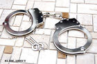 Professional Chrome Nickle Plated Steel Double Lock Police Hand Cuffs W  Keys