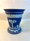 Antique Cobalt Dark Blue Jasperware Wedgwood Vase Planter
