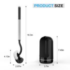 Toilet Brush And Holder Set  Compact Size Curved Toilet Bowl Brush For Bathroom