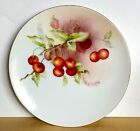 Antique Handpainted Plate Cherries Bavaria Germany 1898-1923 7-3 4  Vg Condition