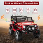 12v Ride On Car Jeep W  Remote Control Electric Truck Vehicles For Kids Toddlers