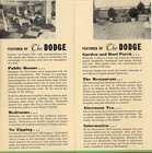 Antique Brochure  the Dodge Hotel  Washington D c  No Tipping   75 Breakfast Vg