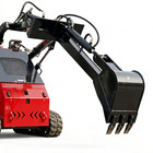 Mini Skid Steer Loader Fronthoe Backhoe Hydraulic Digger Bucket Quick Attach Arm