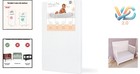 Sunset 3-inch Extra Firm Portable Mini Crib Mattress White Waterproof Vinyl