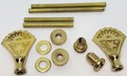 Star Cheval Mirror Mount Set - Cast Solid Brass Vintage Art Fancy Antique New