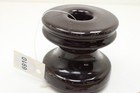 Vintage Spool Insulator Brown Ceramic Porcelain Telegraph Telephone Electric