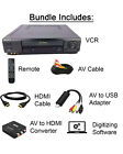 Sony Vcr Vhs Transfer Vhs To Dvd Bundle W  Remote  Av To Usb Adapter  Hdmi