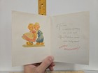 Boy Girl Bookends Books Novels Happy Birthday Card Vtg 1940 s 1944 Nat l Ptg Usa