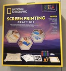 Brand New National Geographic Kids Screen Printing Craft Kit With Reusable Bag