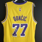 Signed Luka Doncic Las Angeles Lakers  77 Jersey Autographed Auto Holo Coa
