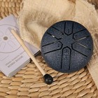Rain Drum For Outside Garden steel Tongue Drum 3 Inches 6 Notes Rain Chime Black