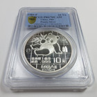 1989 P Pcgs Pr67 Dcam - China 1 Oz Silver Panda 10 Yn Yuan Coin  59621a