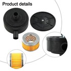 Plastic Paper 2pcs Muffler Filter Cartridge Air For Piston Compressor Pump