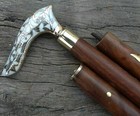 Waking Wooden Stick Nautical Vintage With Antique Designer Handle Christmas Gift