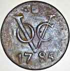 1785 Utrecht Voc Duit Dutch Republic East Indies Company Colonial Era Coin Jll