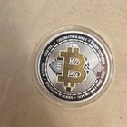 Bitcoin Commemorative Coin 1 Oz Metal Silver Gold Color Modern Reproduction