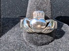 925 Sterling Silver Irish Claddagh Ring  Us Ring Size 10  Weighs 4 7 Grams 