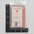 Emergency Alert Diabetic Bracelet 8in Unisex Polished Stainless Steel Nos