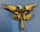 Spanish American War 1898 Us Army Sweetheart Pin Button Eagle With Hook Se2