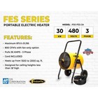 Fostoria P30-fes-3a Portable Salamander Heater  480v Ac