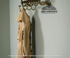 Aura French Coatrack luggage Rack train Wall Mounted Rack Vintage Luxury Decor