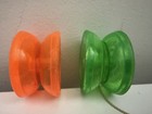 Vintage Duncan Butterfly Yo-yo Lot Of 2 Neon Orange Green One Missing String