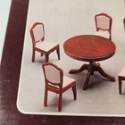 Dining Room Set Of 6 Mahogany Dollhouse Furniture Chair Table Hutch - 35 020966