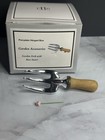 Vtg Phb Hinged Trinket Box Garden Fork W Rose Trinket Midwest Cannon Falls Mib
