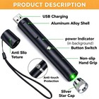 1mw 990miles Green Laser Pointer Pen Usb Rechargeable 532nm Visible Beam Lazer