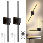 2pk Foldable Modern Led Wall Light Long Strip Sconce Stairs Bar Linear Wall Lamp