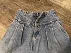 Vintage Lee Stone Washed Denim  Pleated Front 80s-90s  Size 8  Perfect Condition