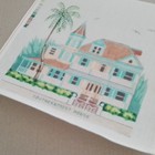 Southern Most House Needlepoint  12x12  13ct 
