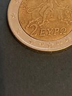 2 Euro Coin Greece 2002 With S In The Star  upside Down  Eliniki Dimokratia