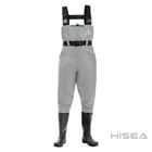 Fishingsir Grey 2-ply Nylon Pvc Waterproof Fishing Chest Waders  us Sz 8m   10w 
