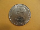 1989 Or 90 Philippines 50 Sentimos Coin Eagle Attacking    Bird Animal
