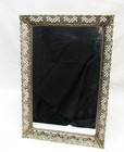 Vintage Filigree Vanity Mirror Dresser Tray 15 1 2  Gold Metal Rectangle Wall Ta