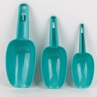Set Of 3 Ice Scoop  Plastic Kitchen Scoop For 8 6in X 3 1in X 2in  Blue