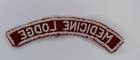 Medicine Lodge Red   White Community Town Strip Boy Scouts Of America Patch Bsa
