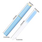 Mudder 6 Pack Glass Nail Files With Case For Natural Nails Crystal Double Sided
