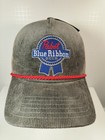 Pbr Pabst Blue Ribbon Beer Cap Logo Mesh Snapback Trucker Baseball Hat New 