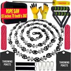 55 Inch High Limb Rope Saw With 70 Sharp Teeth  Effortless 360   Arborist Tree Li