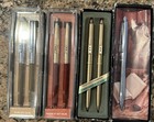 Paper Mate Vintage Pen And Pencil Lot Heart Clip Set With Boxes Rare 