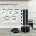 Espresso Mug Set  Stackable Espresso Mugs