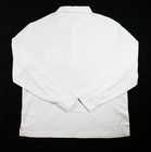 Polo Ralph Lauren Mens Polo Shirt Xl Slim Fit Linen Long Sleeve White  168 New