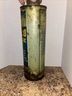 Extremely Rare Early Sunoco Original Grease Gun Can Blue Yellow Green Gas   Oil
