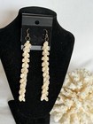 Hawaiian 100  Shell  Momi White  Earrings  3   1 2