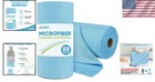 55-pack Microfiber Blue Shop Towels  Lint-free   Reusable For All Cleaning Needs