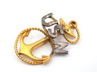 Original Wwi Us Navy Chief Petty Officer Cpo Fouled-anchor Cap Badge