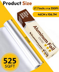 Aluminum Foil Heavy Duty 17 7 Inch Wide  30 Micron Thick Strong Heavy Duty Foil 